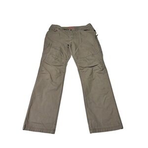 LLBean Cargo Pants Mens 40x34 Tan Khaki Utility Outdoor Work Adventure
